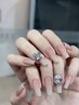 【HAND】ベイビーブーマーネイル￥6580★パーツ追加OK