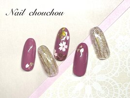 和柄ネイル8700円
