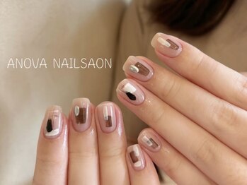 アノヴァ 明治神宮前 表参道(ANOVA)の写真/周りから褒められるニュアンスデザインが多数◇季節感とトレンドを取り入れた“見惚れる指先”へ＊