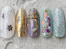 フリークネイル(FREAK Nail)/キラキラクリスマスツリー¥12000