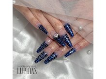 ルピナス(LUPINAS)/ゼブラ柄ネイル