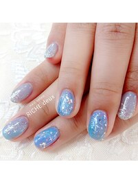 幻想的星空ネイル