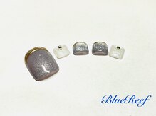 ネイルアンドまつげエクステ ブルーリーフ 四谷三丁目店(Blue Reef)/選べるフットプラン￥７５００