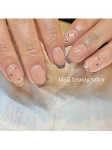 エム アンド ディー 武蔵小杉店(M&D)/ピンクラメのフレンチnail
