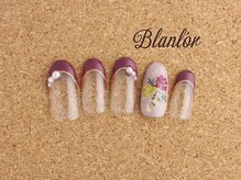 ブランロール 中目黒店(Blanl'or)/秋の押し花ネイル