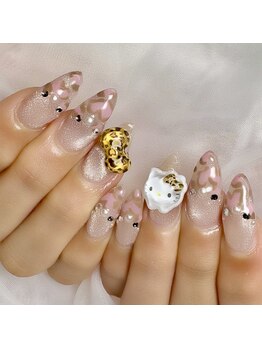 モアネイル(more nail)/ハートレオパードネイル