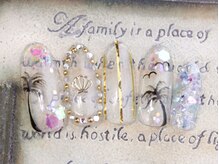 ネイルサロン ティディ(TIDY)/クリア×リゾートNAIL 