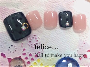 ネイルサロン フェリーチェ(felice)/【定額フットネイル】¥8000