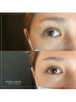 チュチュアチュチュ(chuchu a chuchu)/デザイン カールの違い