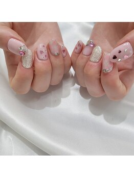 アローナ(Arona)/girlyピンクネイル