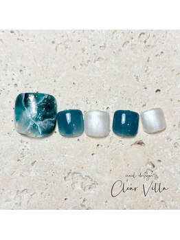 ネイルサロンクリアヴィラ(nail salon clear villa)/フットデザインチョイス☆¥9350