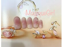 ネイルサロン マジックガール(Nail Salon MagiqueGirl)/【桃　ネイル】
