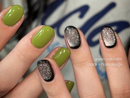 個性派ニュアンスネイル