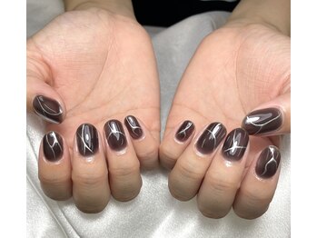 アヤメネイル/ミラーネイル