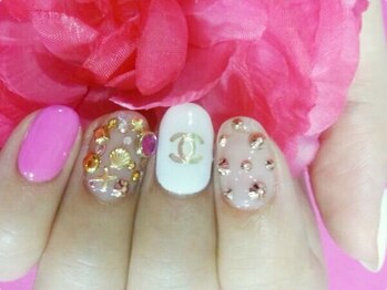 ネイルサロン 爪吉/クリアベース＆ブランドロゴ♪