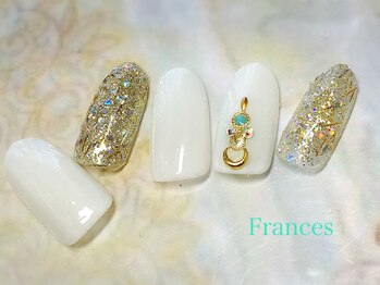 フランセス(Frances)/ホワイト夏ネイル
