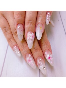 アイル ビューティーサロン(Airu Beauty Salon)/3D桜ネイル スカルプ