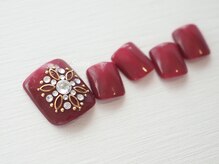 スオラ(suora)/ボルドー×雪の結晶