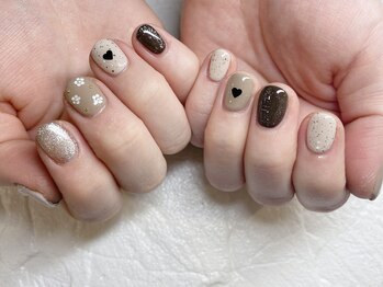 ネイルキュート アンド クールラッシュ 亀有店(nailcute & CoolLash)/ちゃいろnail♪