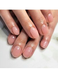 ジェルネイルで自爪風ネイル♪