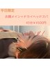 ＊美容鍼灸××ドライヘッドスパ(45分)