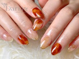 べっ甲　ミラー　ニュアンス