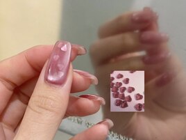 ハートホロ ピンク バレンタイン