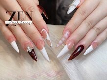ゼン ネイル デザイン 池袋(ZEN NAIL DESIGN)/長さだしやり放題×つけ放題