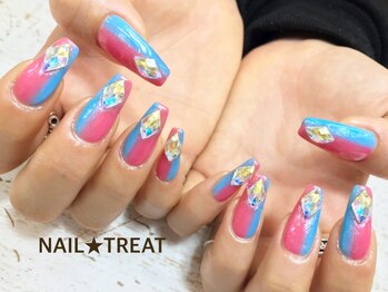 ネイルトリート 茨木駅前店(NAIL TREAT)/贅沢ビジュー☆