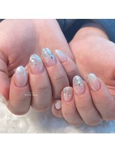 リッシュ ドゥ(RICHE deux)/ラメグラデーション×ストーン