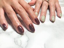 プルメリア(Plumeria)/【ハンド】左右非対称ワンカラー