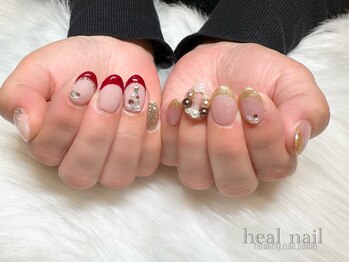 ヒールネイル(heal nail)/french×クリスマスnail~