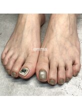 エマ(emma.)/【FOOTワンカラー+親指アート】