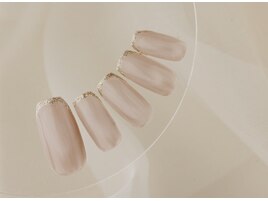 ワンポイントフレンチネイル