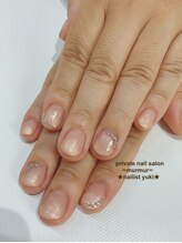 プライベート ネイルサロン マーマ(murmur)/パールホワイトグラデーション