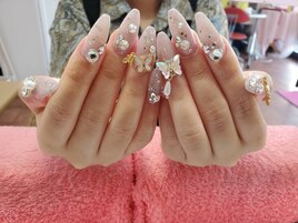 上品バタフライネイル♪