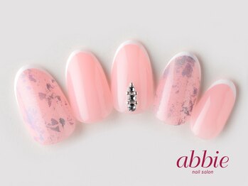 ネイルサロンアビー 北千住店(abbie)/スキニーフレンチ ¥11363