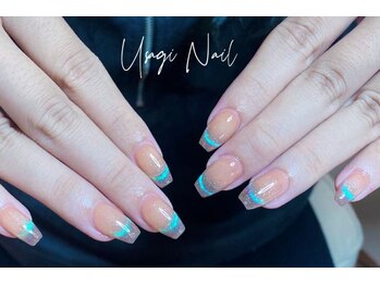 ウサギネイル 新大久保店(usagi nail)/マグネットフレンチ秋可愛い