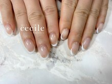 セシル(Cecile)/白フレンチネイル