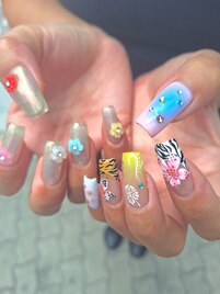 海外☆夏ネイル