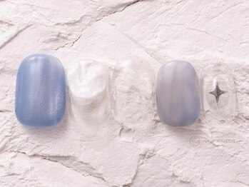 ネイルメゾン 渋谷店(NAIL MAISON)/水光マグ冬ニュアンス￥5800