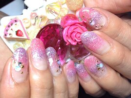 【ジェル】ラメグラデーション