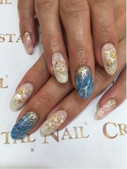 クリスタルネイル ボンベルタ橘店(CRYSTAL NAIL)/サマーネイル