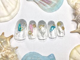 シェルパーツアートネイル