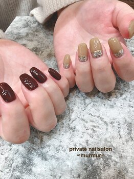 プライベート ネイルサロン マーマ(murmur)/ちぐはぐネイル