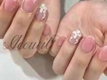 アクイユ 銀座店(ACCUEIL)/手描きフラワーネイル