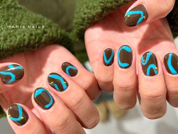 マリーネイルズ 横浜店(MARIE NAILS)/定額￥7,700 ライン 0123c