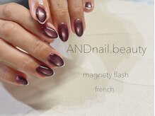 アンドネイル ビューティー(AND nail,beauty)/秋ネイル/スキニーフレンチ/藤沢