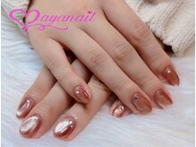 新色のピンクオレンジマグネットにストーンで可愛らしく^_^