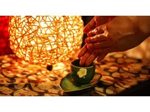 ゆるりの雰囲気（香りとともに、その日の心と体に合わせて整える）